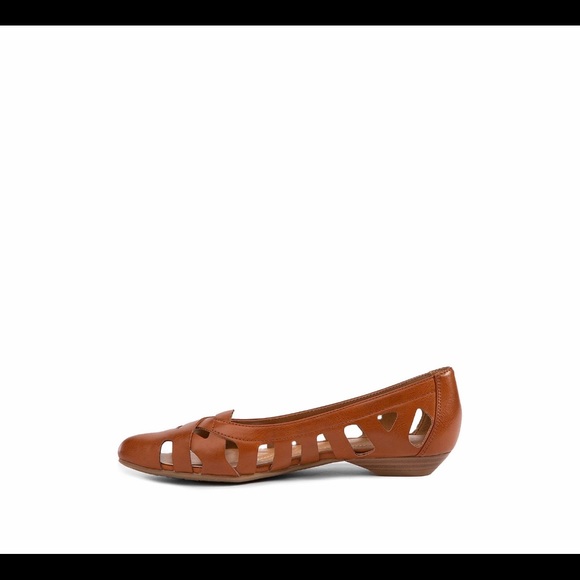 Cognac Perforated Flats - Picture 2 of 5